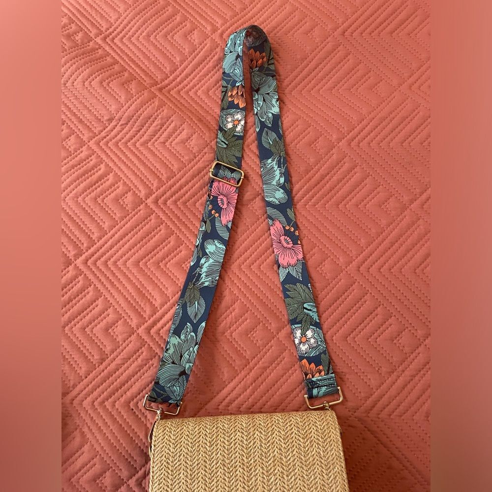 Flower, print bag strap